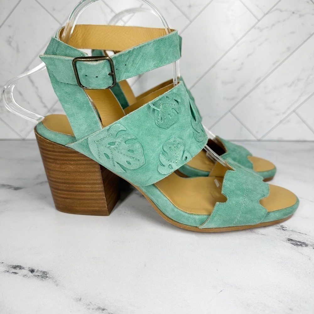 Sylven Botanica Leather Suede Sandal Size EU 40